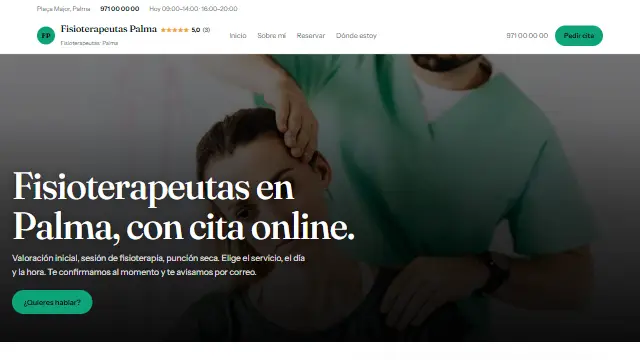 Estética Panorama de una página web hecha con Agendra