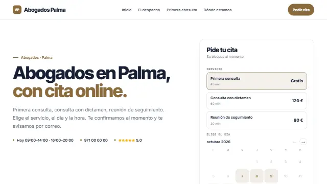 Diseño Lienzo en la web de muestra de un negocio de tipo despacho